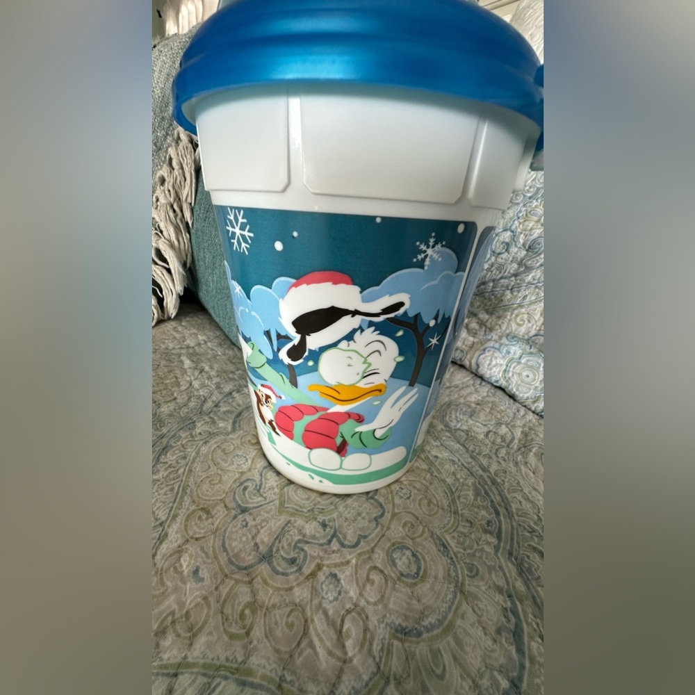 Disney Parks 2018 Holiday Souvenir Popcorn Bucket - Picture 6 of 7
